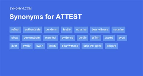 attest synonym|attest to meaning.